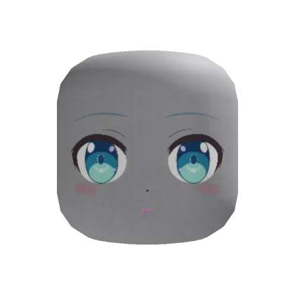Animated Cute Kawaii Anime Face "Miku"