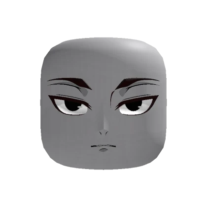 Serious Anime Man Face