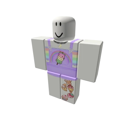 🌈𝐒𝐀𝐋𝐄💖Kawaii Rainbow Pastel Overalls🏳️‍🌈