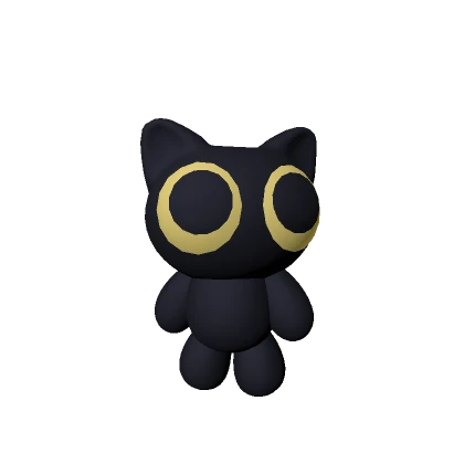 Black Mini Cat [RECOLORABLE EYES]