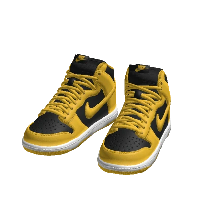 Jordon air 1 Mid Yellow with black