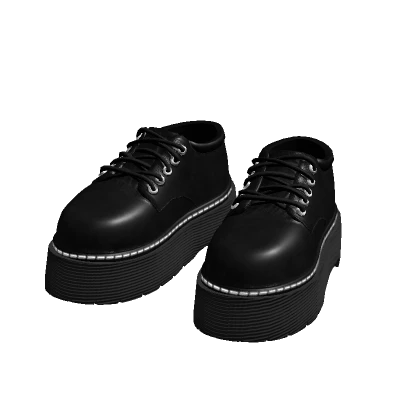 Black Platform Loafers