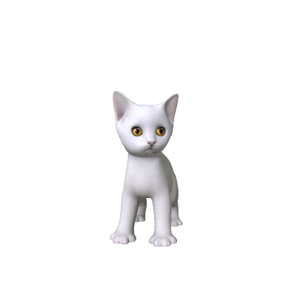 Mini White Kitten