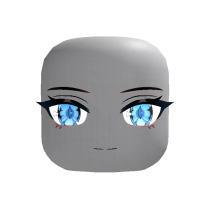 Anime Vampire Face - Blue