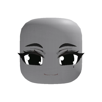 Cute Happy Chibi Face - Black