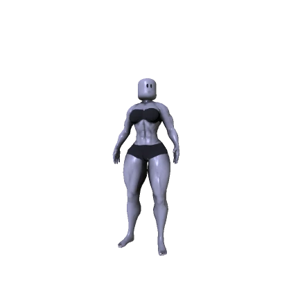 Buff Muscular Woman