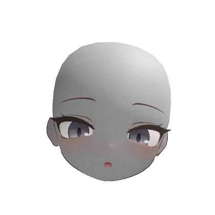 Anime Doll Head Smug (Black)