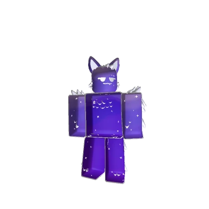 Fluffy Space Cat {Purple}