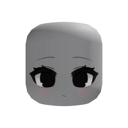 Calm Chibi Gacha Pout Cute Face Pitch Black