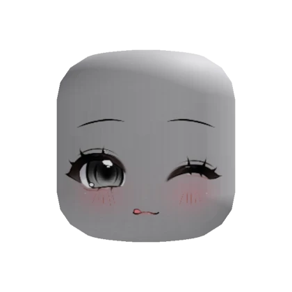 Winking Cute Chibi Face
