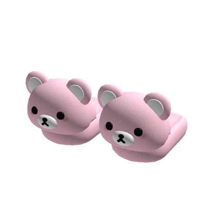 Pink Bear Slippers