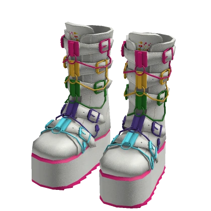 Rainbow boots