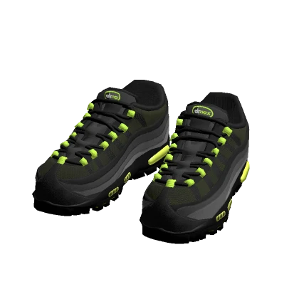 Air Max 95s Neon Black Gray