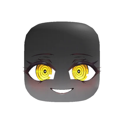 3D Chibi Creepy Smile - Yellow