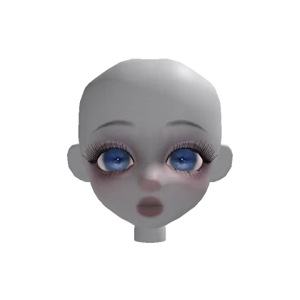 Ghost girl doll head(for dark skin tone)