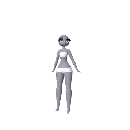 Cartoon Woman - White