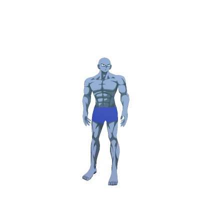 Goku Anime Warrior Saiyan (Glow) Recolorable