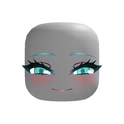 Miku Animated Sleepy Playful Face w/ Animated Hair