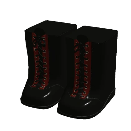Long Boots Red and Black