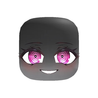 Shadow Creepy Anime Face - Pink