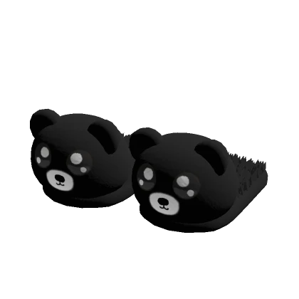 Black Bear Slippers