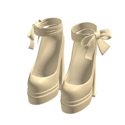 Sweet n sugar chunky coquette heels yellow itgirl