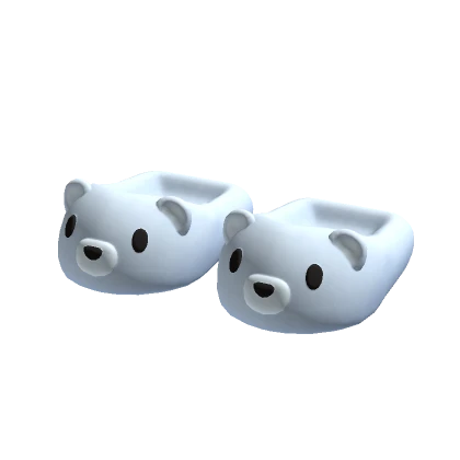 Bear Slippers Pastel Blue