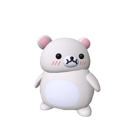 White Fat Kawaii Teddy Bear