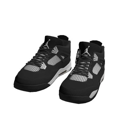 Jordan 4s Black Grey