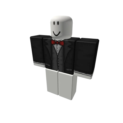 (ᴏʀɪɢɪɴᴀʟ) Black Suit With Red Bowtie Top