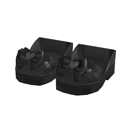 ✨ Fallen Angel Black Platform R6 Shoes