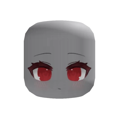 Calm Chibi Gacha Pout Cute Face (Red)