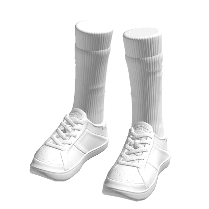 White Sneakers w/ White Socks