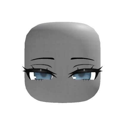 Animated Cute Chibi Tired Sleepy Eyes - Blue