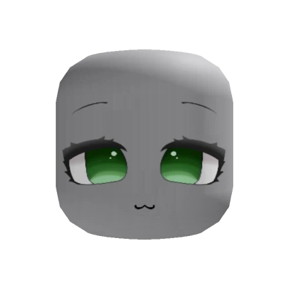 Emerald Green Cute Pretty Chibi Eyes Face