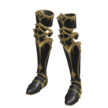 Black high priestess plate boots