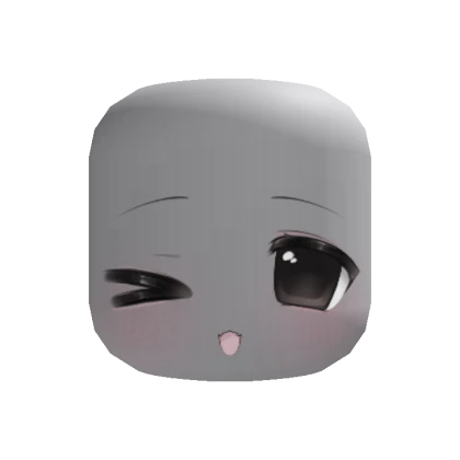 kawaii chibi cutesy wink face