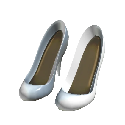 White Model Doll Heels