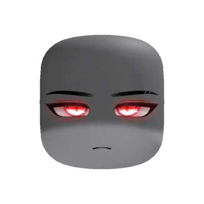 Red Shadowed Powerful Glowing Demon Face