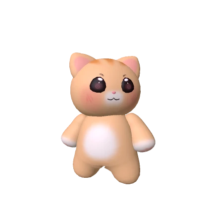 Cute Mini Cat Plushie (Orange)