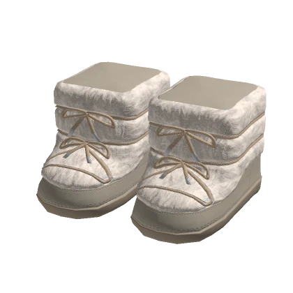 Y2K Winter Fur Boots (Beige)