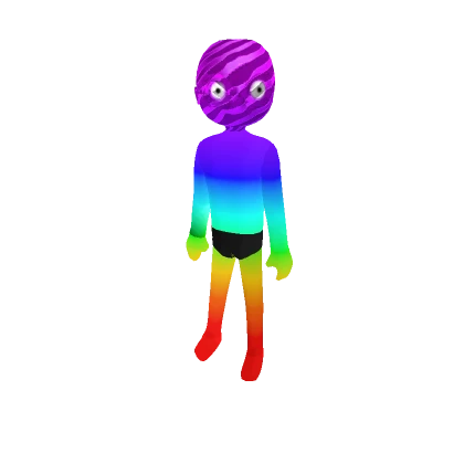 Glowing Rainbow Man