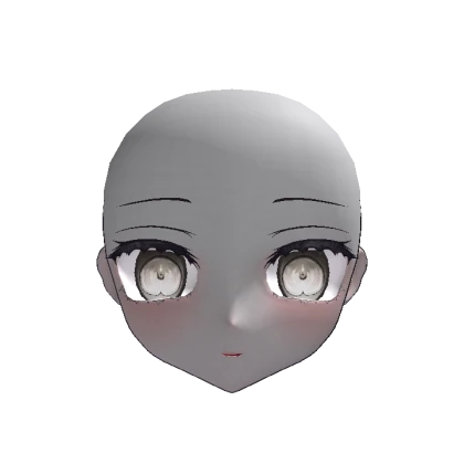 Cutie Virtual Doll Head (Pastel Black Eye)