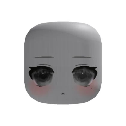 🍀Animated Pretty Chibi Face (Grey)