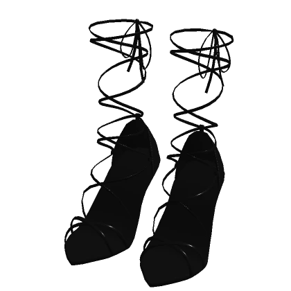 ♾️ Black wrap around heels