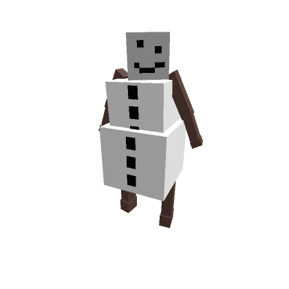 Pixel Block Snowman