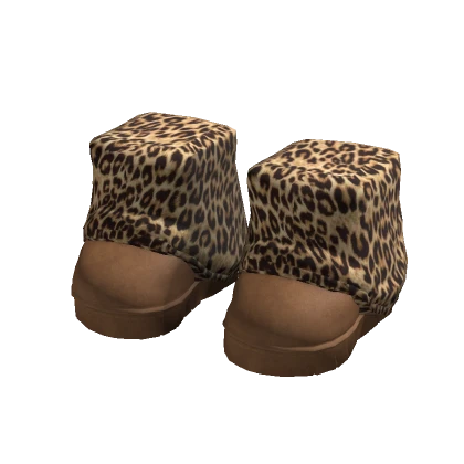 Y2K Gyaru Leopard Boots