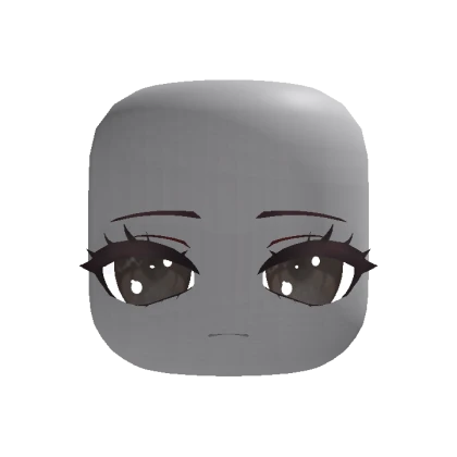 Animated Chibi Doll Sleepy Face - Brown