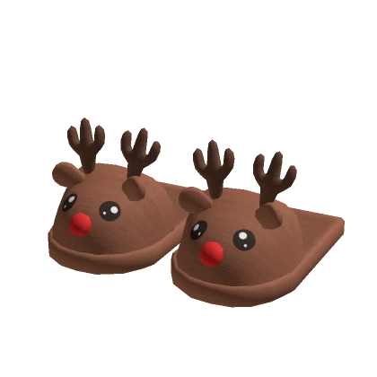 Cute Christmas Reindeer Slippers 🦌