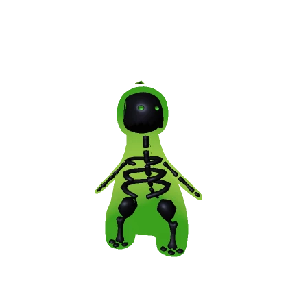 Mini Green X-Ray Skeleton Dino